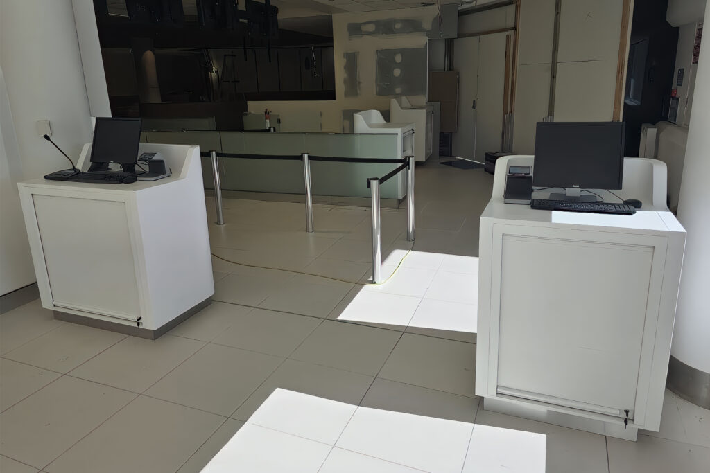 Perth Airport T1 Auto Check In Counters - Custom Joinery